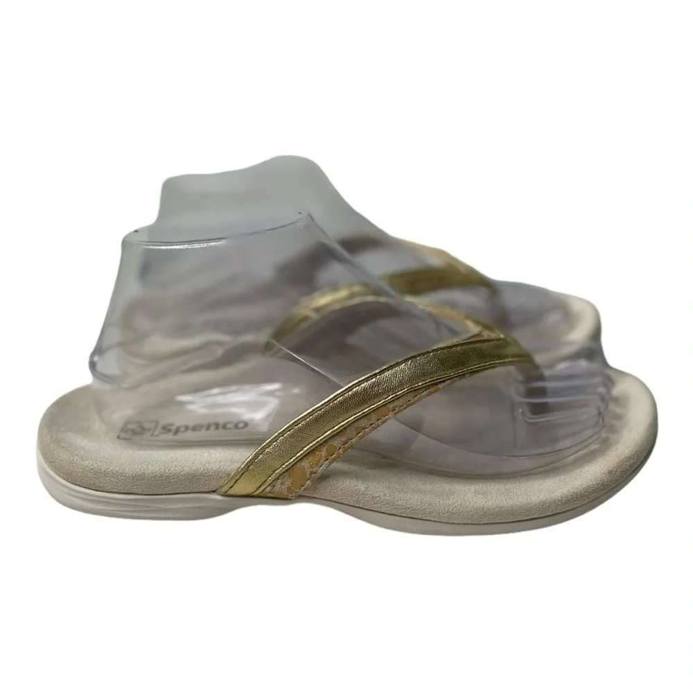 Spenco Women’s Gold Leather Sandals
